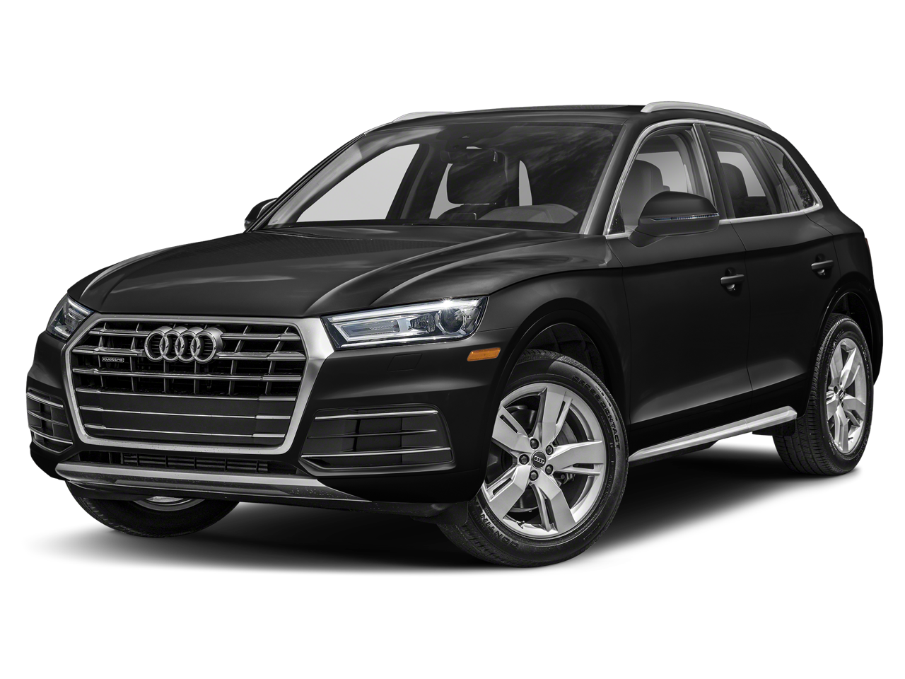 2018 Audi Q5 2.0T Premium quattro in Brilliant Black — front three-quarter view