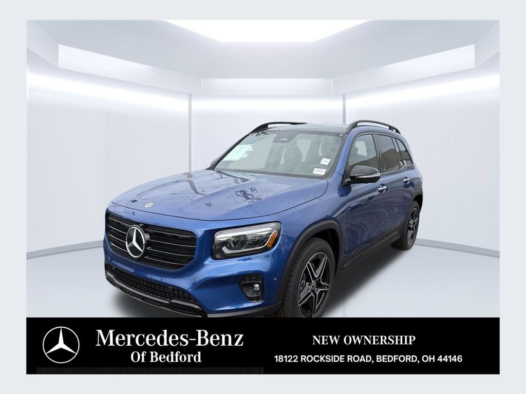 2026 Mercedes-Benz GLB GLB 250 4MATIC in Blue — front three-quarter view